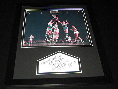 Harry Gallatin Knicks Signed Framed 11x14 Photo Display 