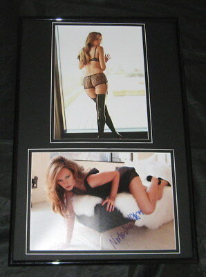 Natasha Alam Signed Framed Lingerie Photo Set 12x18 AW True Blood