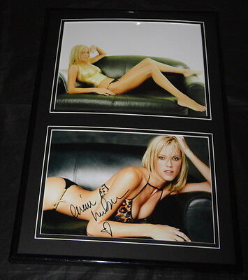 Erinn Barlett Leggy Signed Framed 12x18 Photo Set AW Shallow Hal