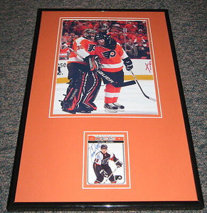 Daniel Briere Signed Framed 11x17 Photo Display Flyers 2012 Playoffs