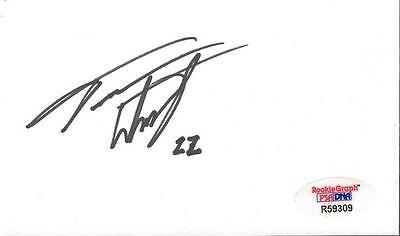 Terrence Wheatley Signed 3x5 Index Card PSA/DNA Colorado Patriots