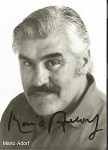 Mario Adorf Signed 4x6 Photo The Tin Drum