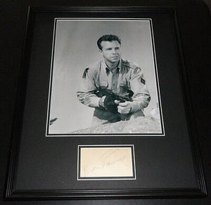 Dick Powell Signed Framed 16x20 Poster Photo Display JSA Pitfall 