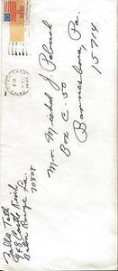 Zollie Toth Signed 1977 Return Address Envelope Giants