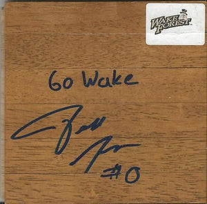 Jeff Teague Signed 6x6 Floorboard Wake Forest