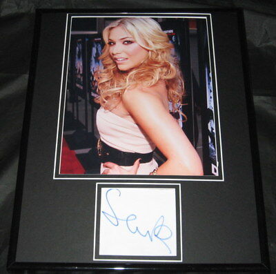 Shoshana Bush Signed Framed 11x14 Photo Display JSA Dance Flick