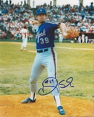 Doug Sisk Signed 8x10 Photo 1986 Mets