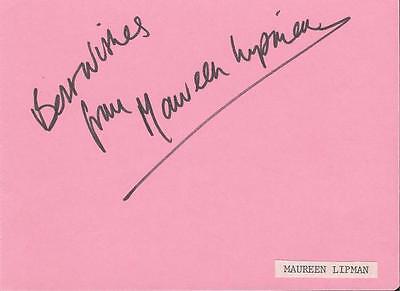 Maureen Lipman Signed Vintage Album Page 