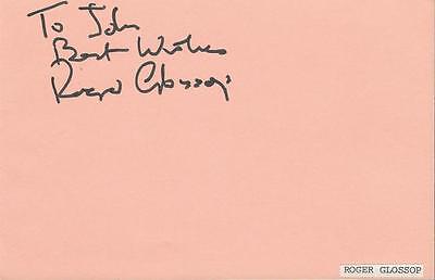 Roger Glossop Signed Vintage Album Page Snake in the Grass