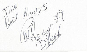 Paul D'Amato Signed 3x5 Index Card Slap Shot Dr Hook Slapshot