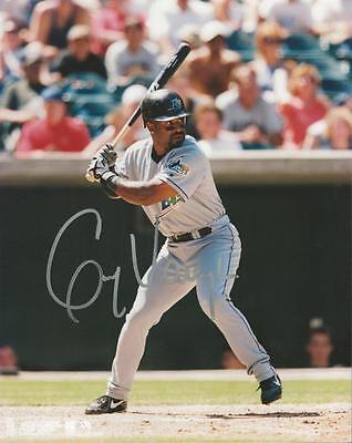 Greg Vaughn Signed 8x10 Photo Rays Brewers