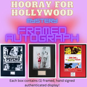 Hooray for Hollywood Authenticated Autographed Framed Mystery Box