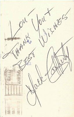 Jack Cafferty Signed Postmarked 1979 Postcard