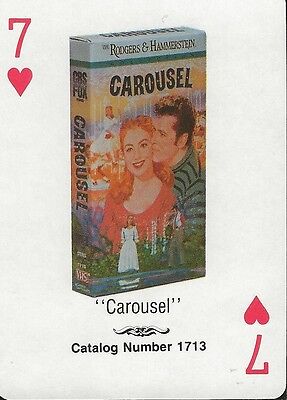 Carousel RARE 1988 CBS Fox Promotional Playing Card Shirley Jones