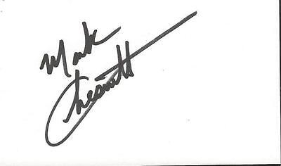 Mark Chesnutt Signed 3x5 Index Card