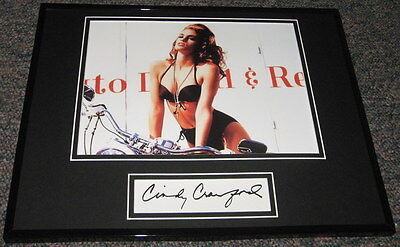 Cindy Crawford Facsimile Signed Framed 11x14 Photo Display