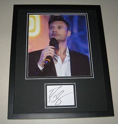 Ryan Seacrest Facsimile Signed Framed 11x14 Photo Display American Idol