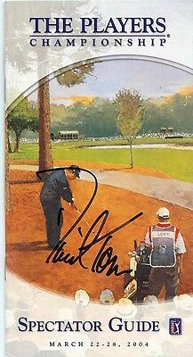 David Toms Signed 2004 The Players Championship Spectator Guide 