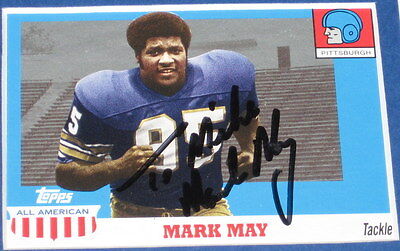 Mark May Signed Framed 11x17 Photo Display Pitt Washington ESPN