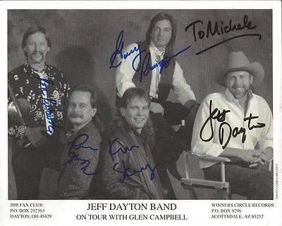 Jeff Dayton Band Signed 8x10 Photo B