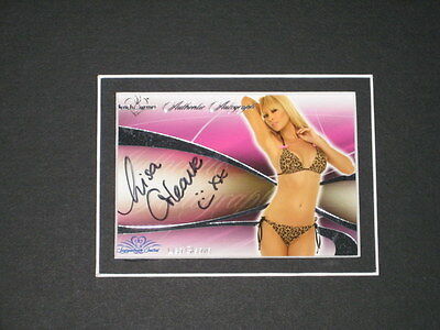 Lisa Gleave Signed Framed 11x17 Lingerie Photo Display 