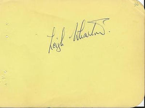 Leigh Wharton Signed Vintage Album Page 