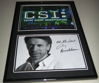 Jerry Bruckheimer CSI Signed Framed 12x18 Photo Set 