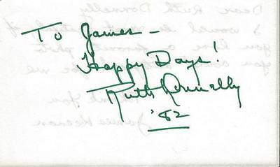 Ruth Donnelly Signed Album Page 1982