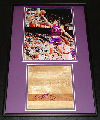 Dan Majerle Signed Framed 12x18 Floorboard & Photo Display Suns Grand Canyon