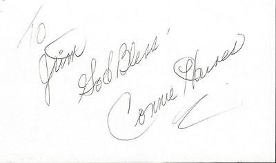 Connie Haines Signed 3x5 Index Card 