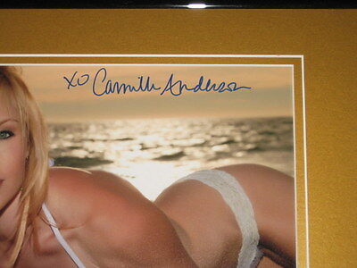 Camille Anderson Signed Framed 11x14 Photo Display AW