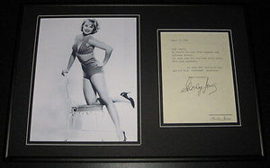 Shirley Jones Signed Framed 12x18 Letter & Photo Display Partridge Family