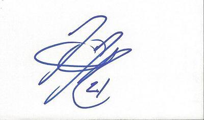 Jim Jackson Signed 3x5 Index Card Mavericks Ohio State