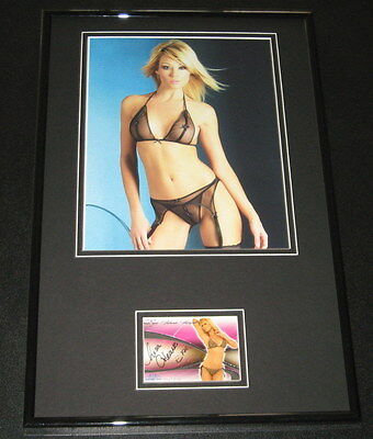 Lisa Gleave Signed Framed 11x17 Lingerie Photo Display 