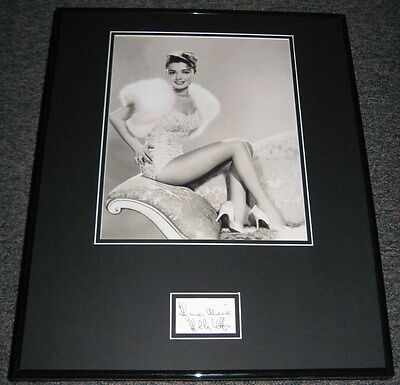 Anna Maria Alberghetti LEGGY Signed Framed 16x20 Poster Photo Display