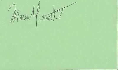 Marcus Giamatti Signed 3x5 Index Card Judging Amy 