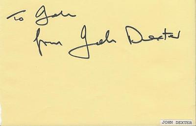 John Dexter Signed Vintage Album Page The Virgin Soldiers 