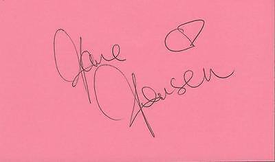 Jane Jensen Signed 3x5 Index Card 