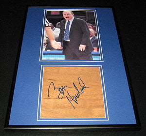 Ben Howland Signed Framed 12x18 Floorboard + Photo Display UCLA Pitt