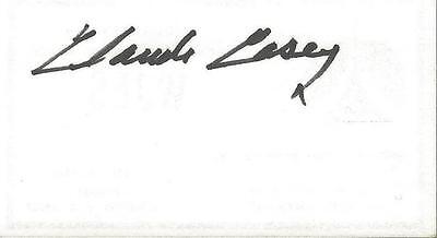 Claude Casey Signed WJES 1570 Business Card