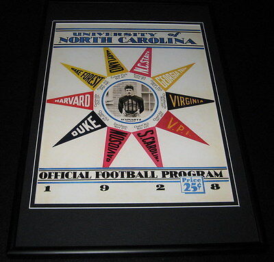 1928 North Carolina Football Framed 10x14 Poster Official Repro