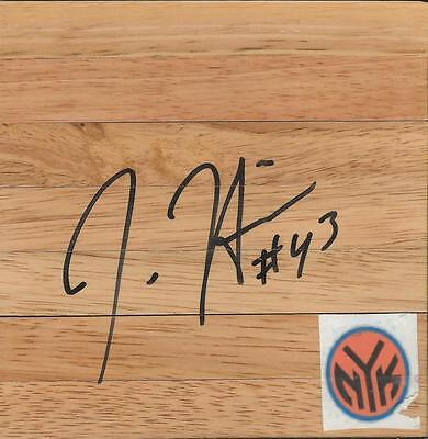 Jordan Hill Signed 6x6 Floorboard NY Knicks Arizona