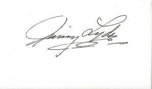 Jimmy Lydon Signed 3x5 Index Card The Time of Your Life