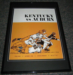 1966 Kentucky vs Auburn Football Framed 10x14 Poster Official Repro