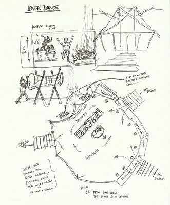 Star Wars Return of the Jedi Ewok Dance Sketch Official Reproduction 