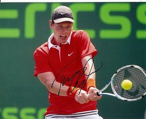 Thomas Berdych Signed 8x10 Photo Nike