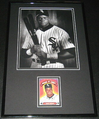 Frank Thomas Signed Framed 11x17 Photo Display White Sox