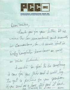 Dean Look Signed Handwritten Letter Michigan State