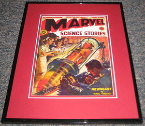 Marvel Science Stories 1939 Newscast Framed 11x14 Cover Poster Photo Display 