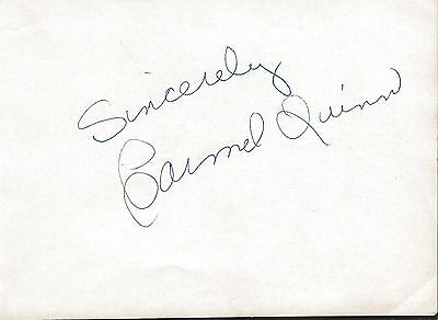 Carmel Quinn Signed Vintage Album Page